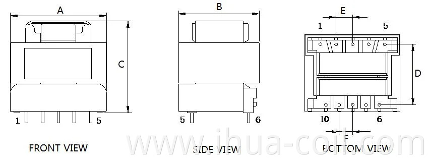 Chipsen Low Frequency 240V 15V Ei35 Electric Power Encapsulated Transformer for Switching Power Step Down Transformer for Telephone